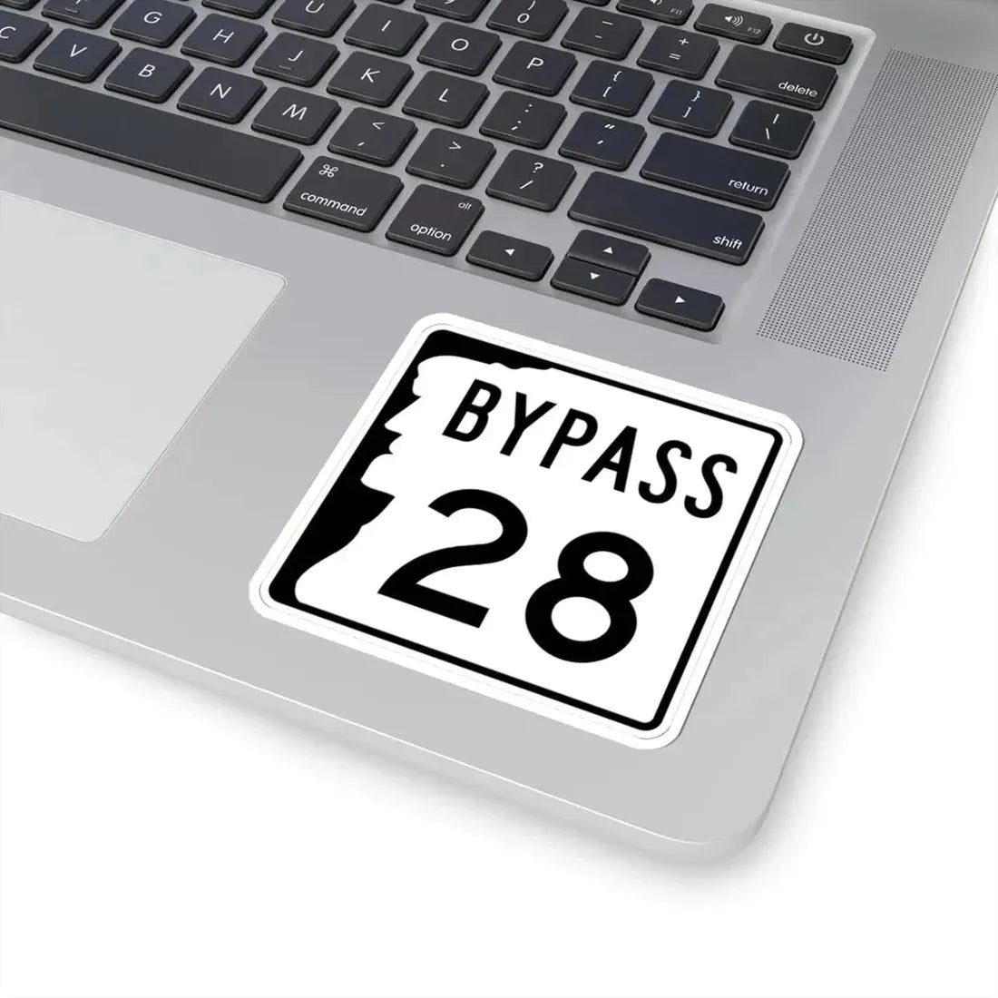 NH Route 28 Bypass (New Hampshire) (Road Sign) STICKER Vinyl Kiss-Cut Decal - The Sticker Space