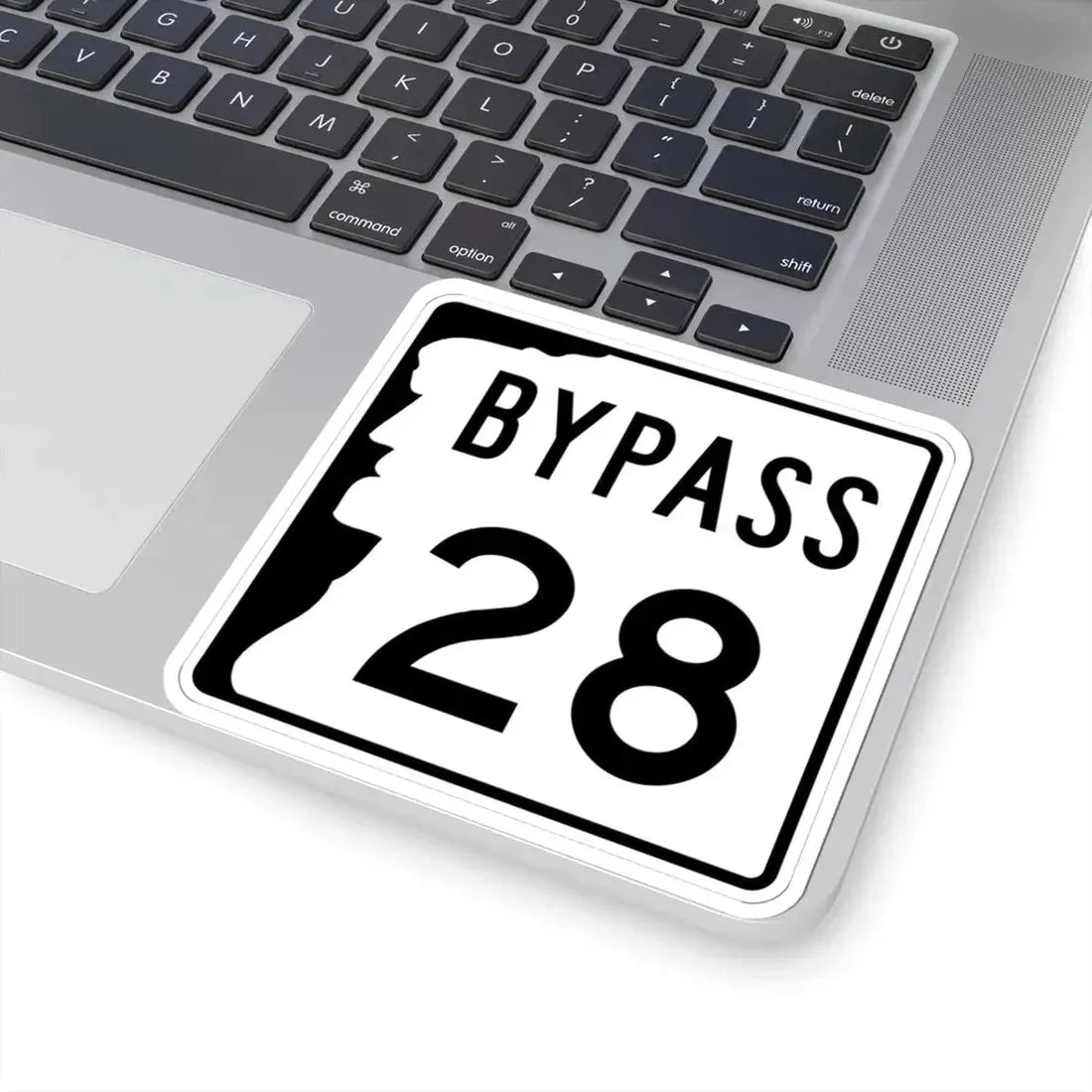 NH Route 28 Bypass (New Hampshire) (Road Sign) STICKER Vinyl Kiss-Cut Decal - The Sticker Space