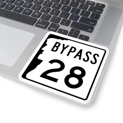 NH Route 28 Bypass (New Hampshire) (Road Sign) STICKER Vinyl Kiss-Cut Decal - The Sticker Space