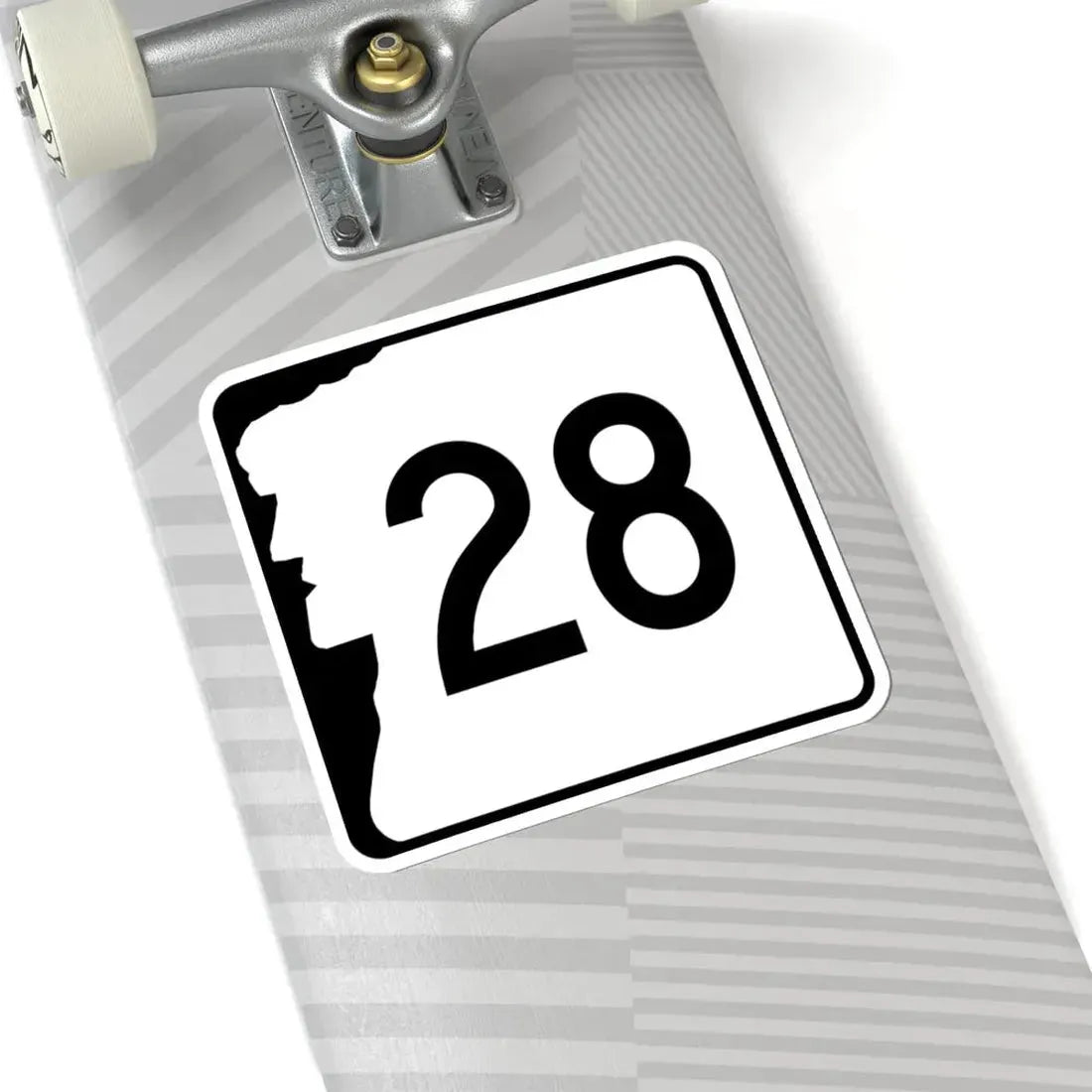 NH Route 28 (New Hampshire) (Road Sign) STICKER Vinyl Kiss-Cut Decal - The Sticker Space