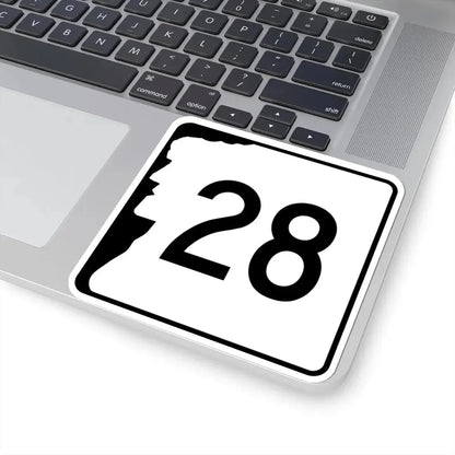 NH Route 28 (New Hampshire) (Road Sign) STICKER Vinyl Kiss-Cut Decal - The Sticker Space