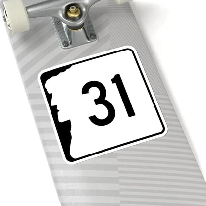NH Route 31 (New Hampshire) (Road Sign) STICKER Vinyl Kiss-Cut Decal - The Sticker Space