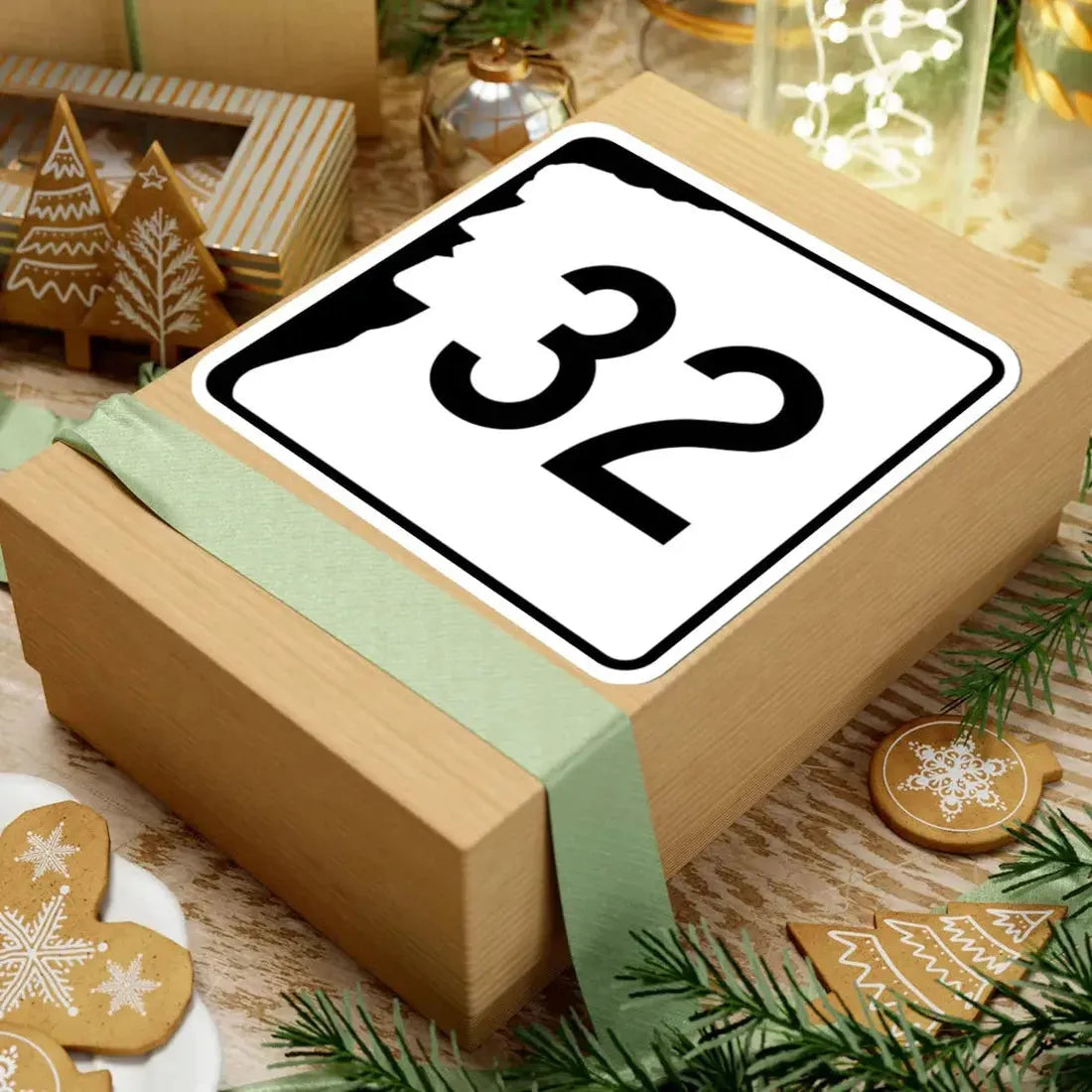 NH Route 32 (New Hampshire) (Road Sign) STICKER Vinyl Kiss-Cut Decal - The Sticker Space