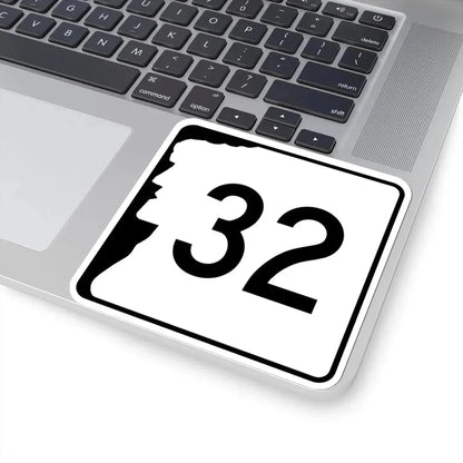 NH Route 32 (New Hampshire) (Road Sign) STICKER Vinyl Kiss-Cut Decal - The Sticker Space