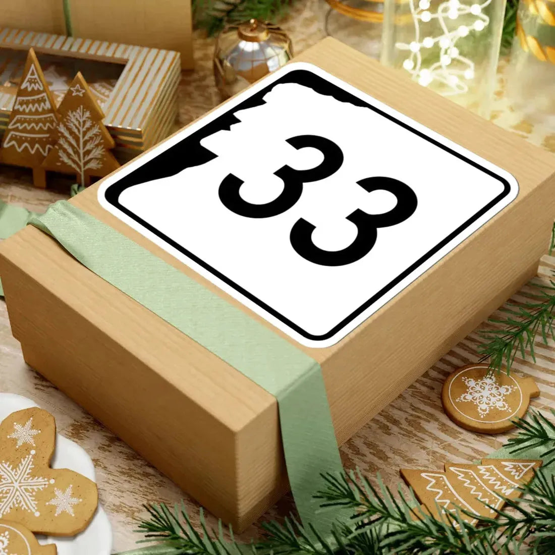 NH Route 33 (New Hampshire) (Road Sign) STICKER Vinyl Kiss-Cut Decal - The Sticker Space