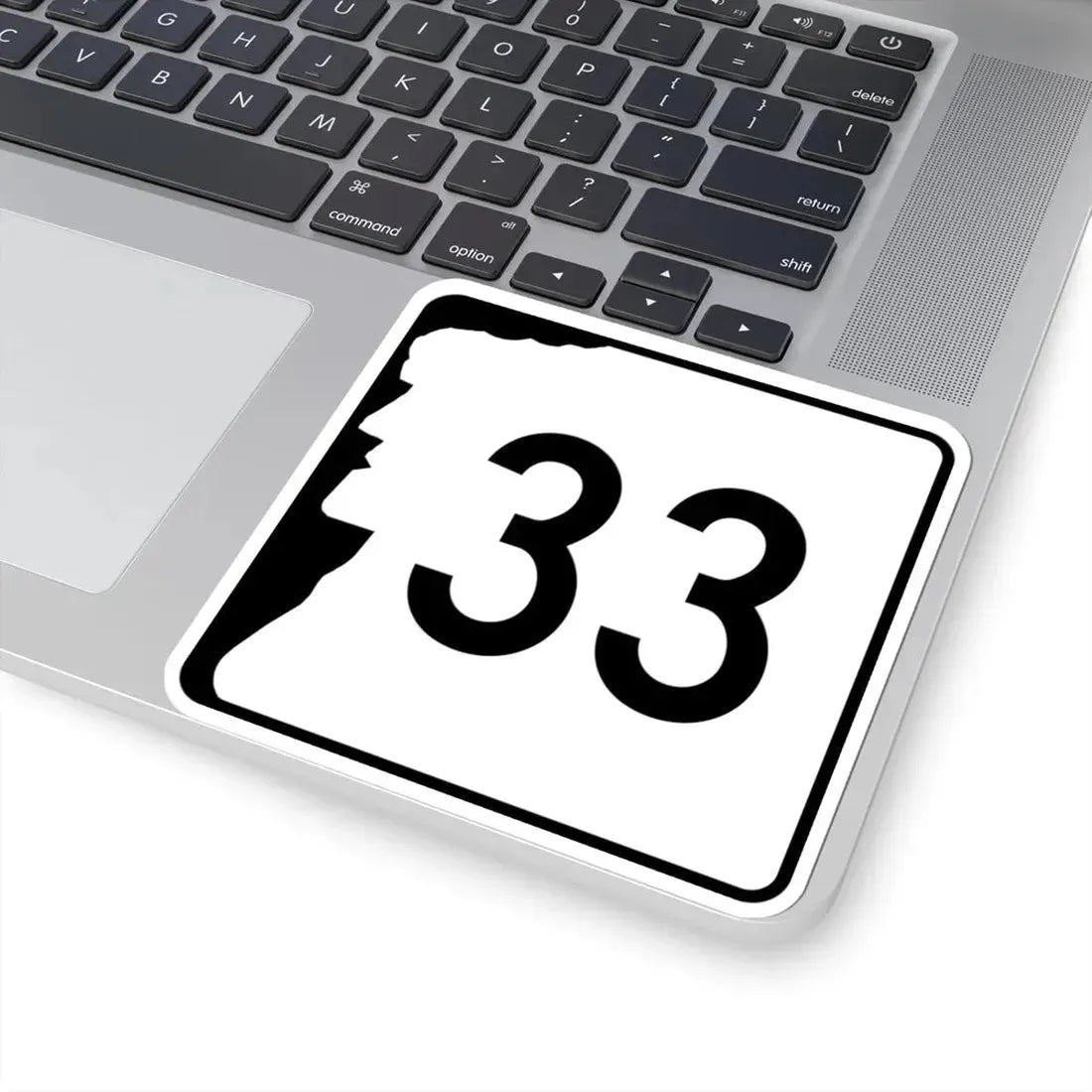 NH Route 33 (New Hampshire) (Road Sign) STICKER Vinyl Kiss-Cut Decal - The Sticker Space
