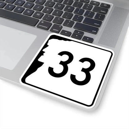 NH Route 33 (New Hampshire) (Road Sign) STICKER Vinyl Kiss-Cut Decal - The Sticker Space
