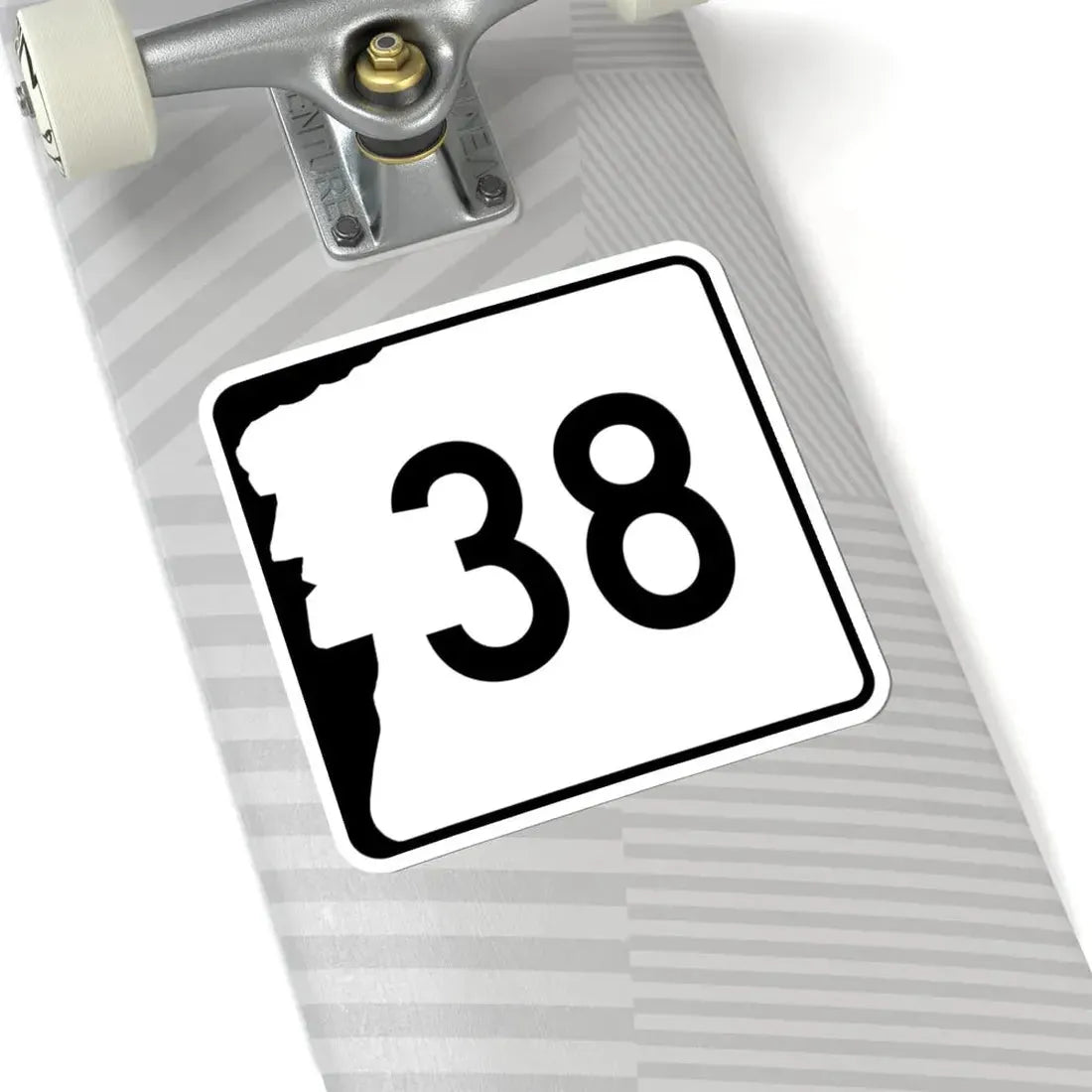 NH Route 38 (New Hampshire) (Road Sign) STICKER Vinyl Kiss-Cut Decal - The Sticker Space