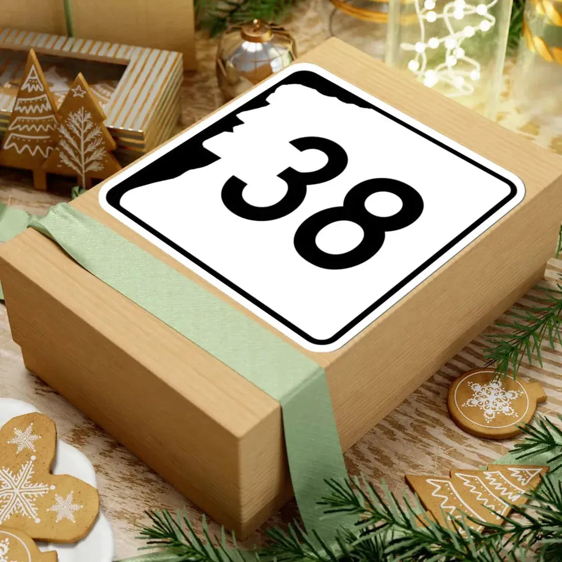 NH Route 38 (New Hampshire) (Road Sign) STICKER Vinyl Kiss-Cut Decal - The Sticker Space