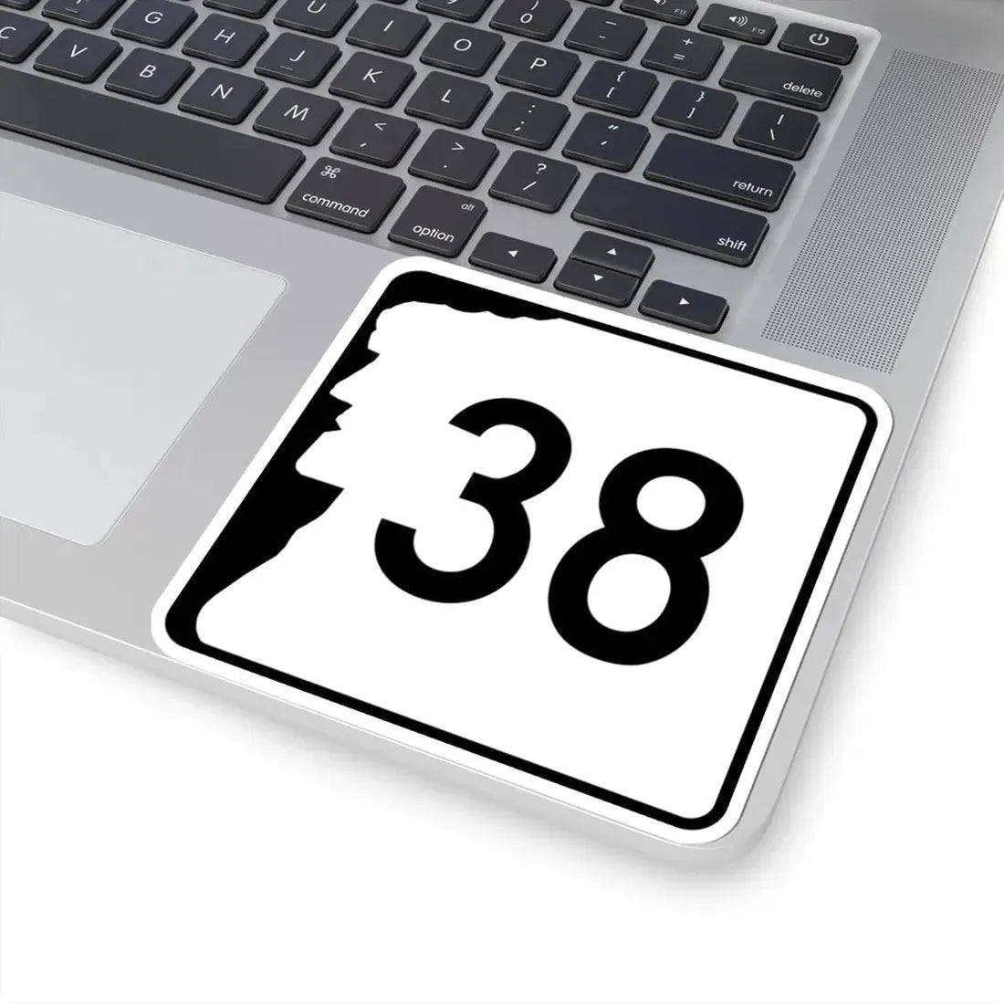 NH Route 38 (New Hampshire) (Road Sign) STICKER Vinyl Kiss-Cut Decal - The Sticker Space