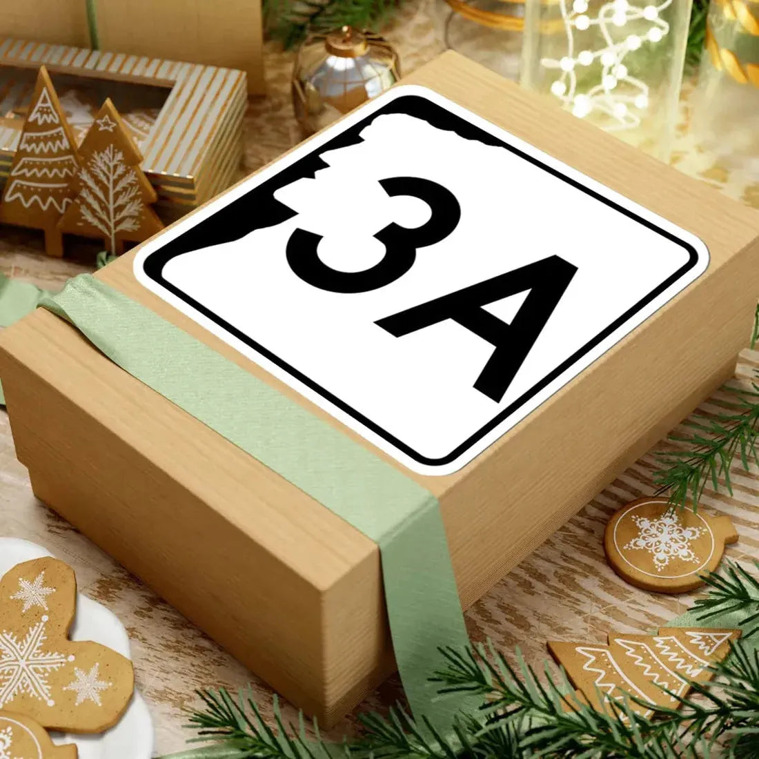 NH Route 3A (New Hampshire) (Road Sign) STICKER Vinyl Kiss-Cut Decal - The Sticker Space