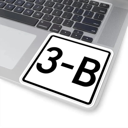NH Route 3B 1948 (New Hampshire) (Road Sign) STICKER Vinyl Kiss-Cut Decal - The Sticker Space