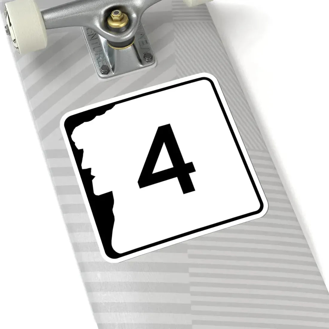 NH Route 4 (New Hampshire) (Road Sign) STICKER Vinyl Kiss-Cut Decal - The Sticker Space