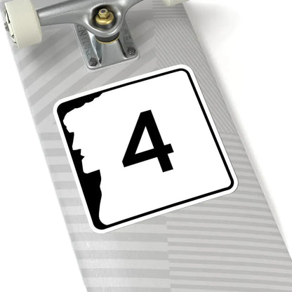 NH Route 4 (New Hampshire) (Road Sign) STICKER Vinyl Kiss-Cut Decal - The Sticker Space