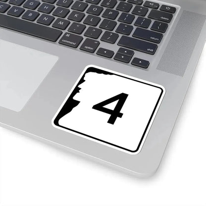 NH Route 4 (New Hampshire) (Road Sign) STICKER Vinyl Kiss-Cut Decal - The Sticker Space