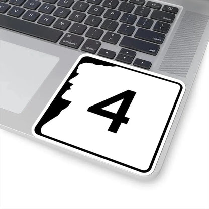 NH Route 4 (New Hampshire) (Road Sign) STICKER Vinyl Kiss-Cut Decal - The Sticker Space