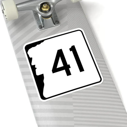 NH Route 41 (New Hampshire) (Road Sign) STICKER Vinyl Kiss-Cut Decal - The Sticker Space
