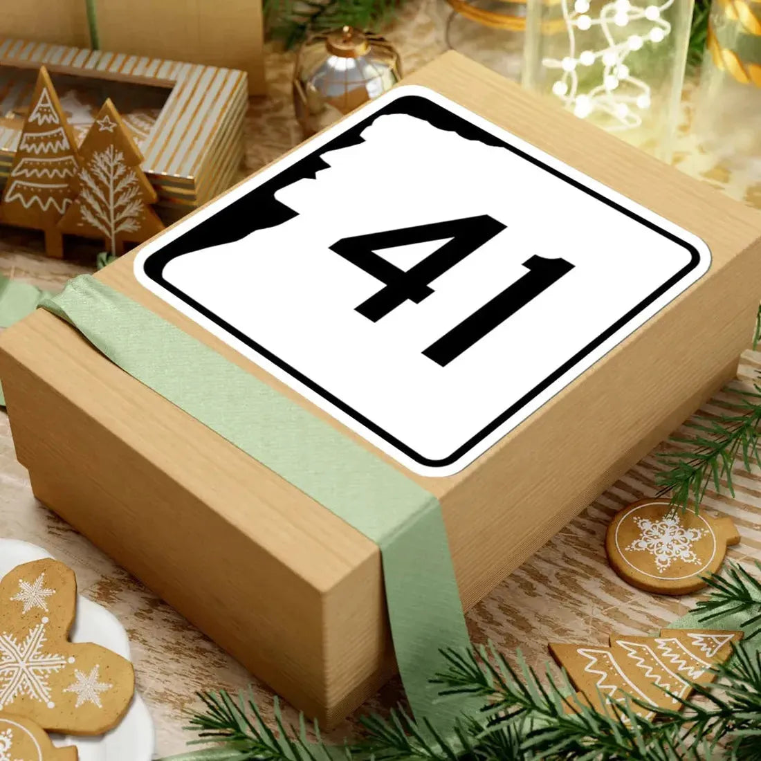 NH Route 41 (New Hampshire) (Road Sign) STICKER Vinyl Kiss-Cut Decal - The Sticker Space