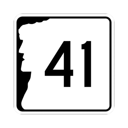 NH Route 41 (New Hampshire) (Road Sign) STICKER Vinyl Kiss-Cut Decal - The Sticker Space
