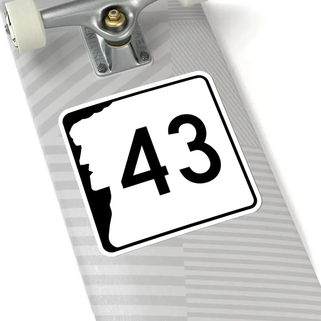 NH Route 43 (New Hampshire) (Road Sign) STICKER Vinyl Kiss-Cut Decal - The Sticker Space