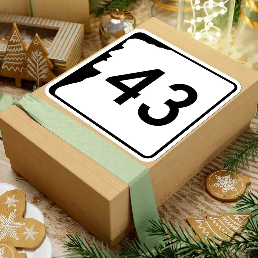 NH Route 43 (New Hampshire) (Road Sign) STICKER Vinyl Kiss-Cut Decal - The Sticker Space