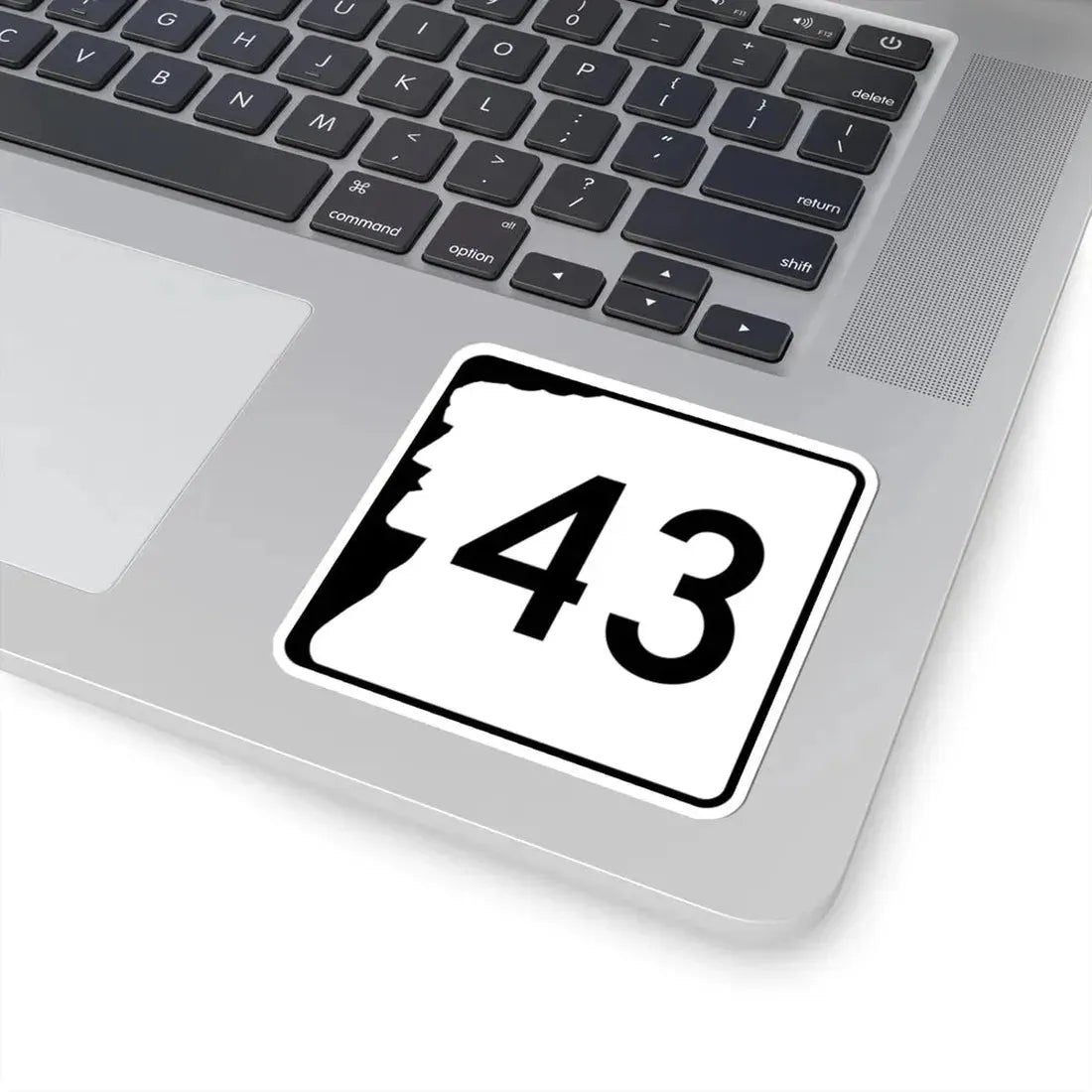 NH Route 43 (New Hampshire) (Road Sign) STICKER Vinyl Kiss-Cut Decal - The Sticker Space