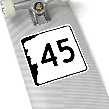 NH Route 45 (New Hampshire) (Road Sign) STICKER Vinyl Kiss-Cut Decal - The Sticker Space