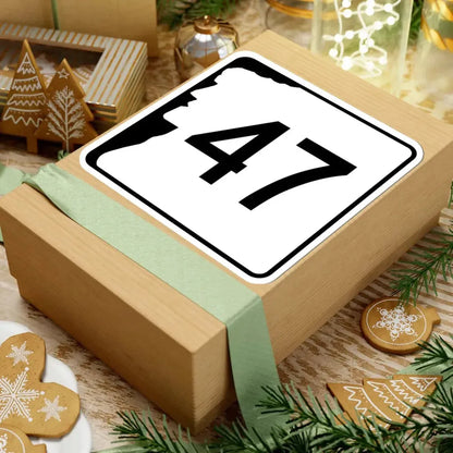 NH Route 47 (New Hampshire) (Road Sign) STICKER Vinyl Kiss-Cut Decal - The Sticker Space