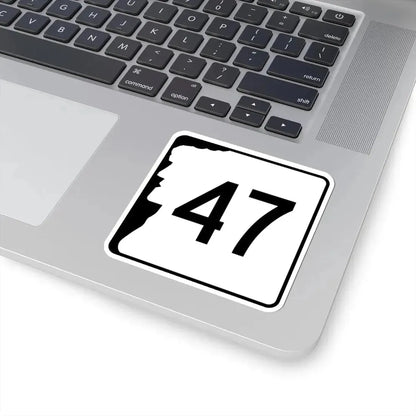 NH Route 47 (New Hampshire) (Road Sign) STICKER Vinyl Kiss-Cut Decal - The Sticker Space