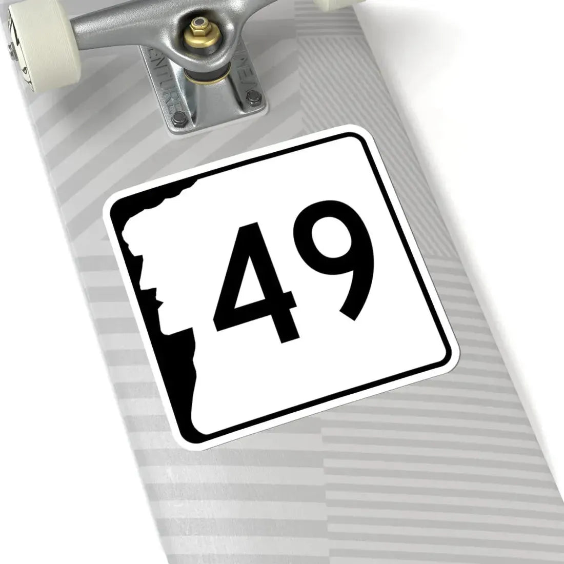 NH Route 49 (New Hampshire) (Road Sign) STICKER Vinyl Kiss-Cut Decal - The Sticker Space