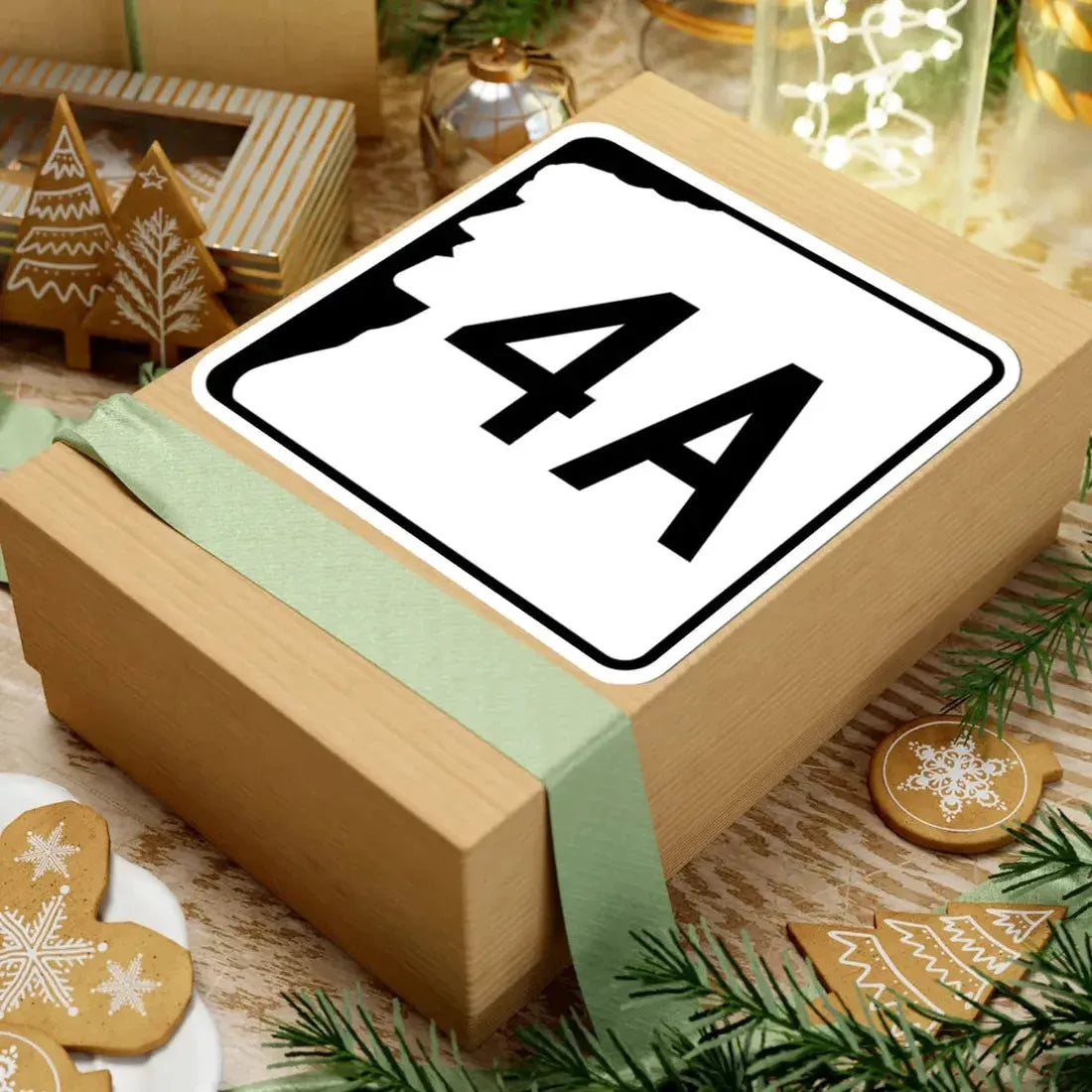 NH Route 4A (New Hampshire) (Road Sign) STICKER Vinyl Kiss-Cut Decal - The Sticker Space