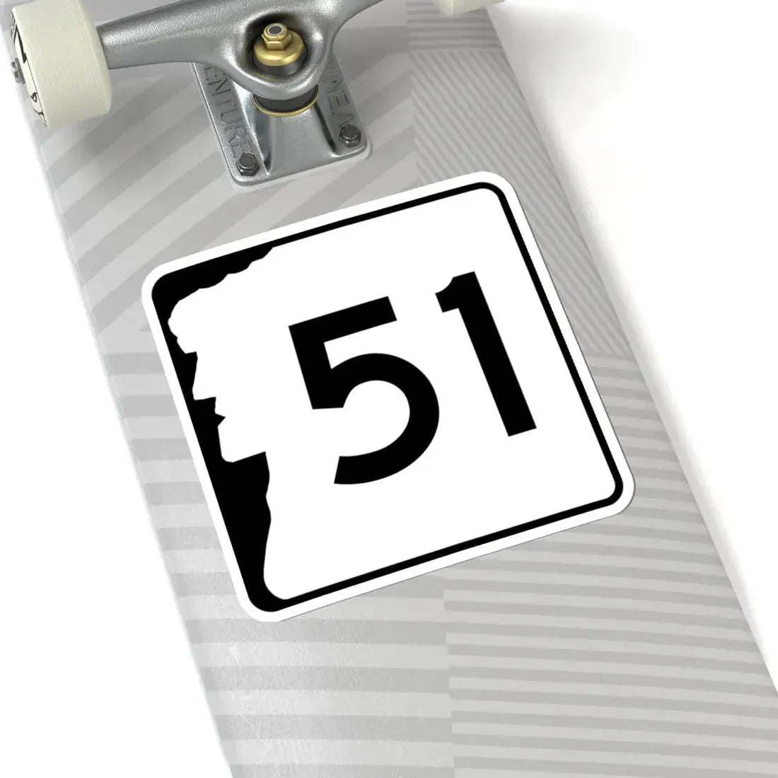 NH Route 51 (New Hampshire) (Road Sign) STICKER Vinyl Kiss-Cut Decal - The Sticker Space