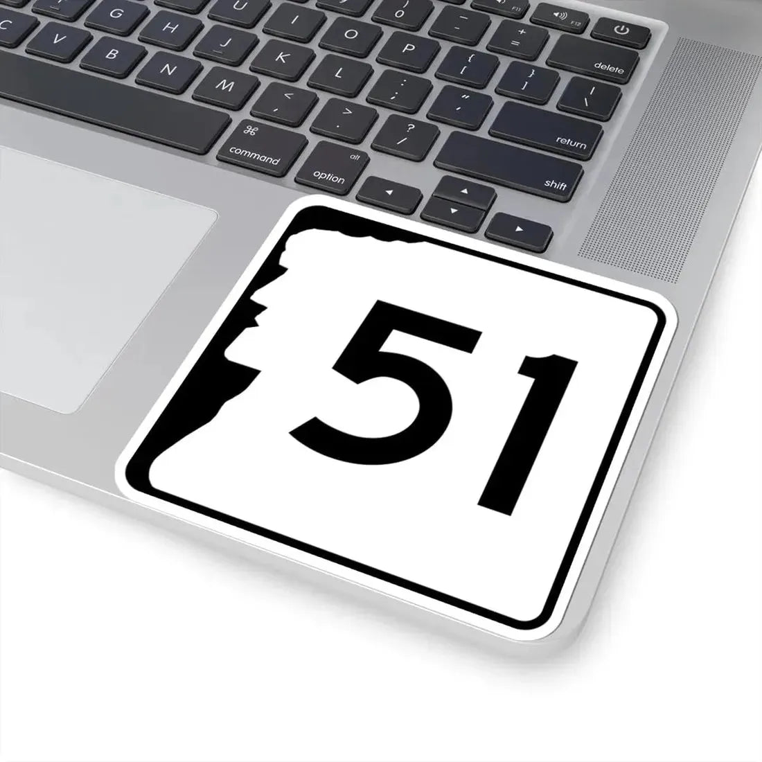 NH Route 51 (New Hampshire) (Road Sign) STICKER Vinyl Kiss-Cut Decal - The Sticker Space