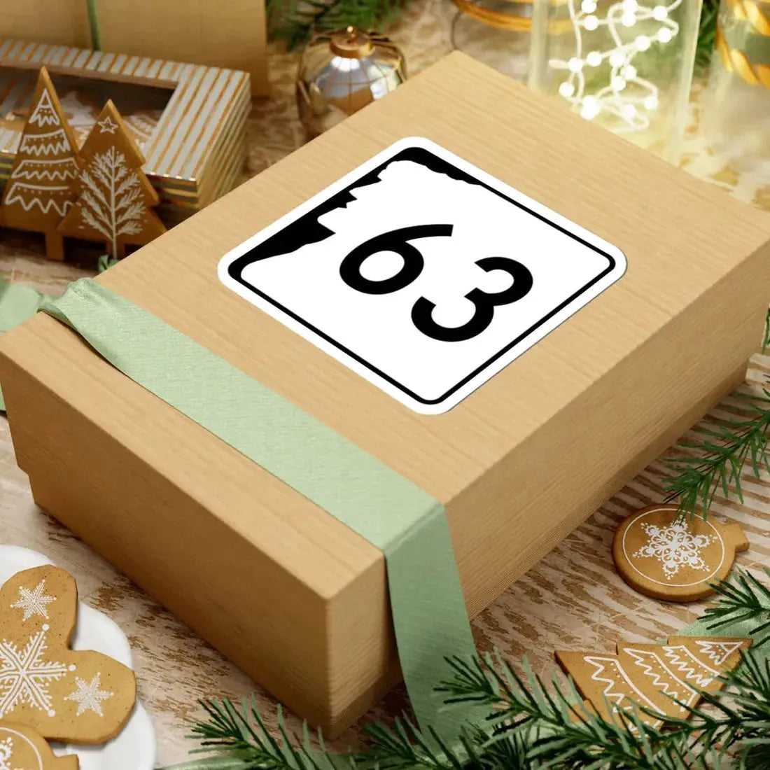 NH Route 63 (New Hampshire) (Road Sign) STICKER Vinyl Kiss-Cut Decal - The Sticker Space