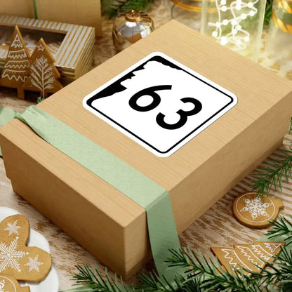 NH Route 63 (New Hampshire) (Road Sign) STICKER Vinyl Kiss-Cut Decal - The Sticker Space