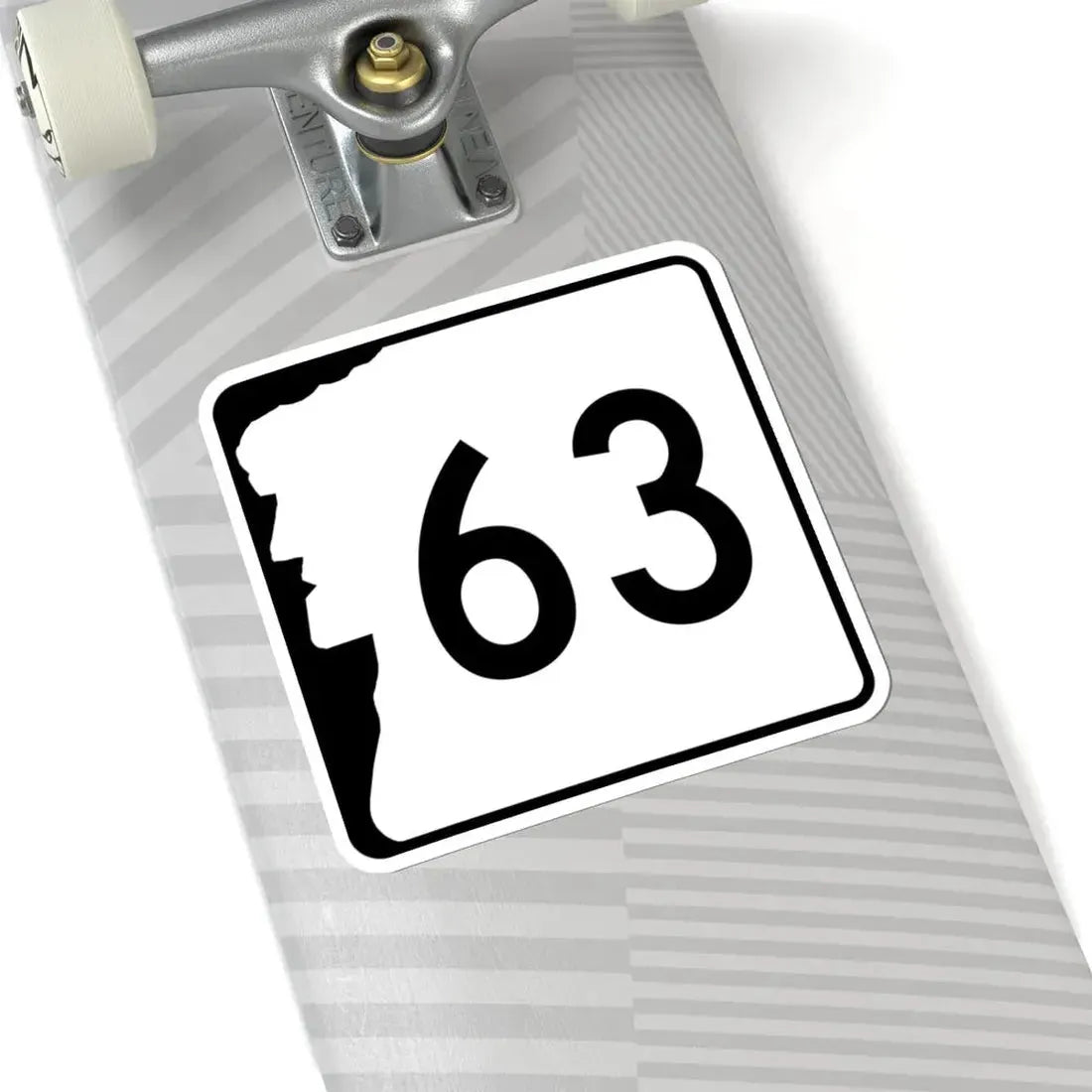 NH Route 63 (New Hampshire) (Road Sign) STICKER Vinyl Kiss-Cut Decal - The Sticker Space