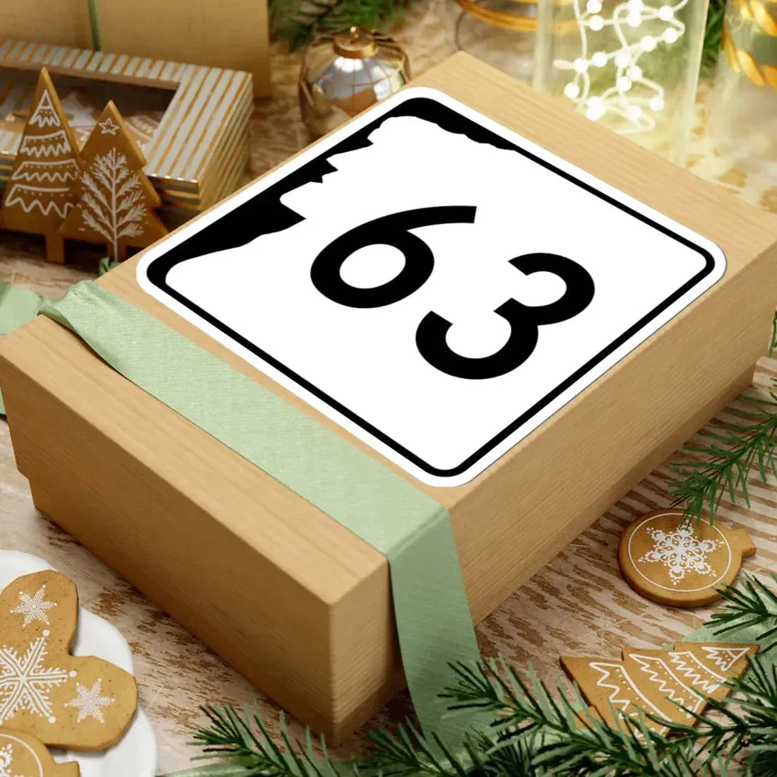 NH Route 63 (New Hampshire) (Road Sign) STICKER Vinyl Kiss-Cut Decal - The Sticker Space