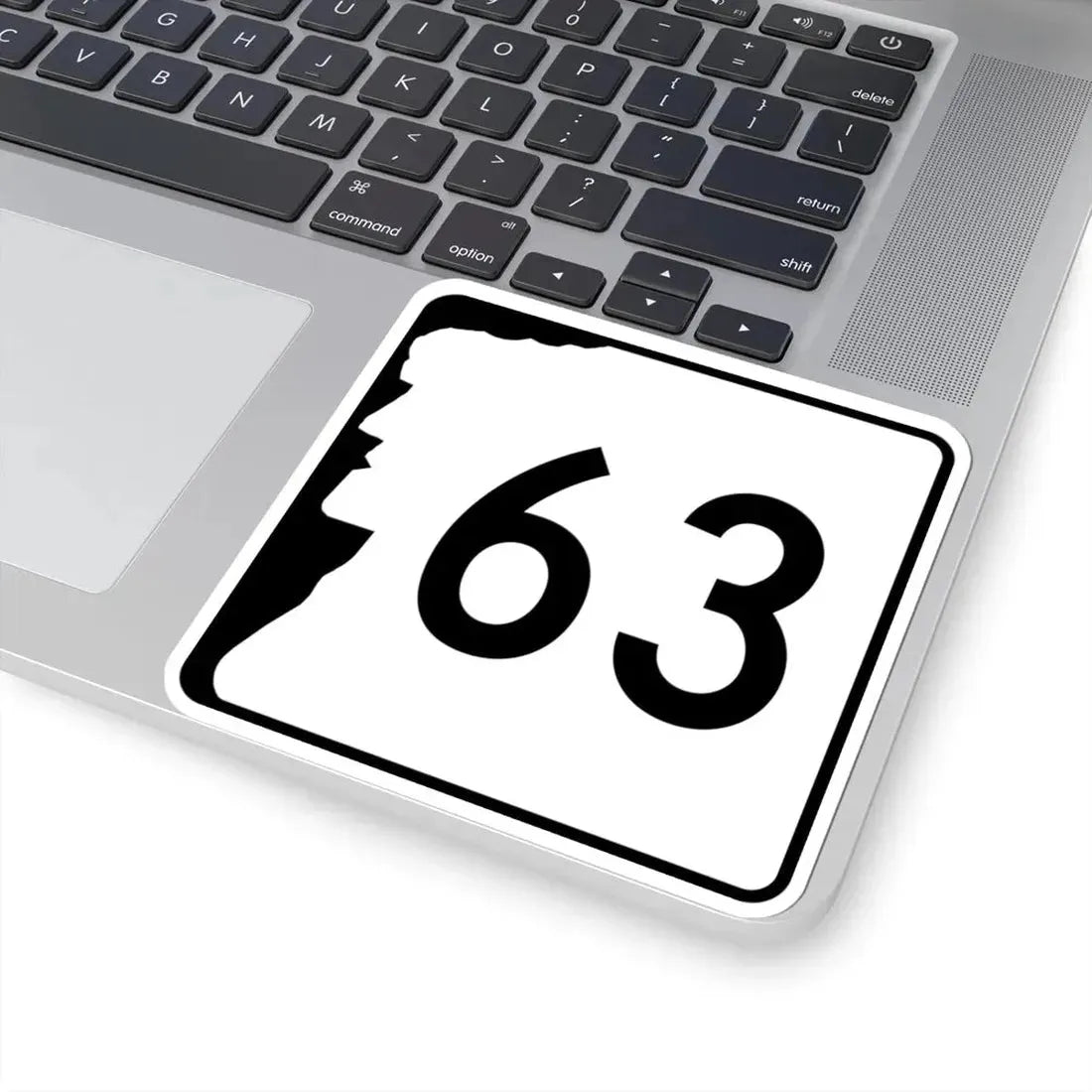 NH Route 63 (New Hampshire) (Road Sign) STICKER Vinyl Kiss-Cut Decal - The Sticker Space