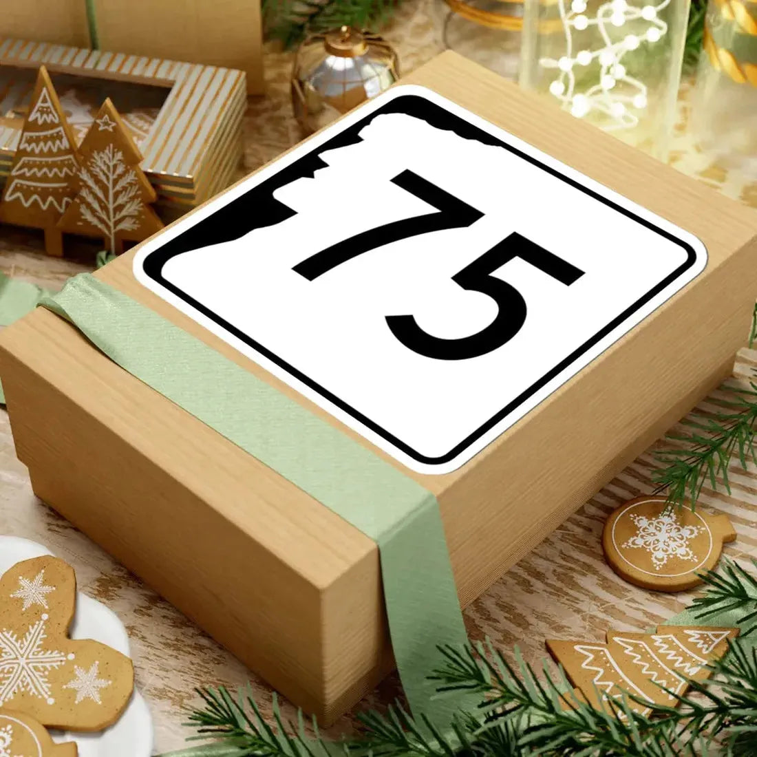 NH Route 75 (New Hampshire) (Road Sign) STICKER Vinyl Kiss-Cut Decal - The Sticker Space