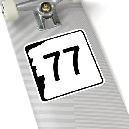 NH Route 77 (New Hampshire) (Road Sign) STICKER Vinyl Kiss-Cut Decal - The Sticker Space