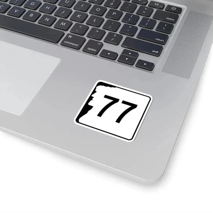 NH Route 77 (New Hampshire) (Road Sign) STICKER Vinyl Kiss-Cut Decal - The Sticker Space
