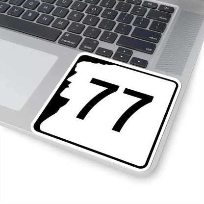 NH Route 77 (New Hampshire) (Road Sign) STICKER Vinyl Kiss-Cut Decal - The Sticker Space