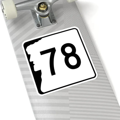 NH Route 78 (New Hampshire) (Road Sign) STICKER Vinyl Kiss-Cut Decal - The Sticker Space