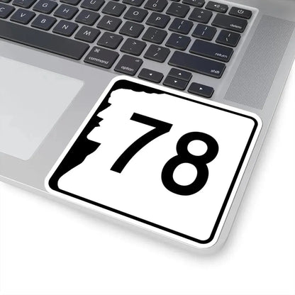NH Route 78 (New Hampshire) (Road Sign) STICKER Vinyl Kiss-Cut Decal - The Sticker Space
