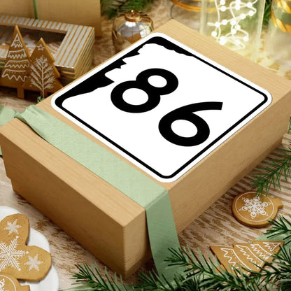 NH Route 86 (New Hampshire) (Road Sign) STICKER Vinyl Kiss-Cut Decal - The Sticker Space