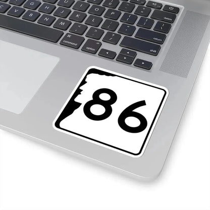 NH Route 86 (New Hampshire) (Road Sign) STICKER Vinyl Kiss-Cut Decal - The Sticker Space