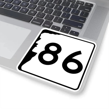 NH Route 86 (New Hampshire) (Road Sign) STICKER Vinyl Kiss-Cut Decal - The Sticker Space