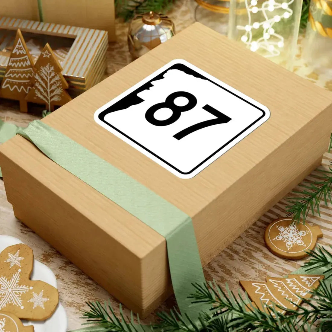 NH Route 87 (New Hampshire) (Road Sign) STICKER Vinyl Kiss-Cut Decal - The Sticker Space