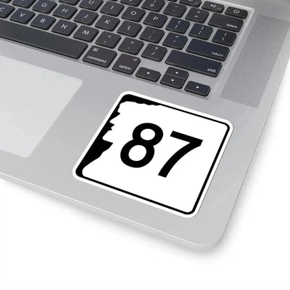 NH Route 87 (New Hampshire) (Road Sign) STICKER Vinyl Kiss-Cut Decal - The Sticker Space