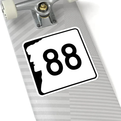 NH Route 88 (New Hampshire) (Road Sign) STICKER Vinyl Kiss-Cut Decal - The Sticker Space